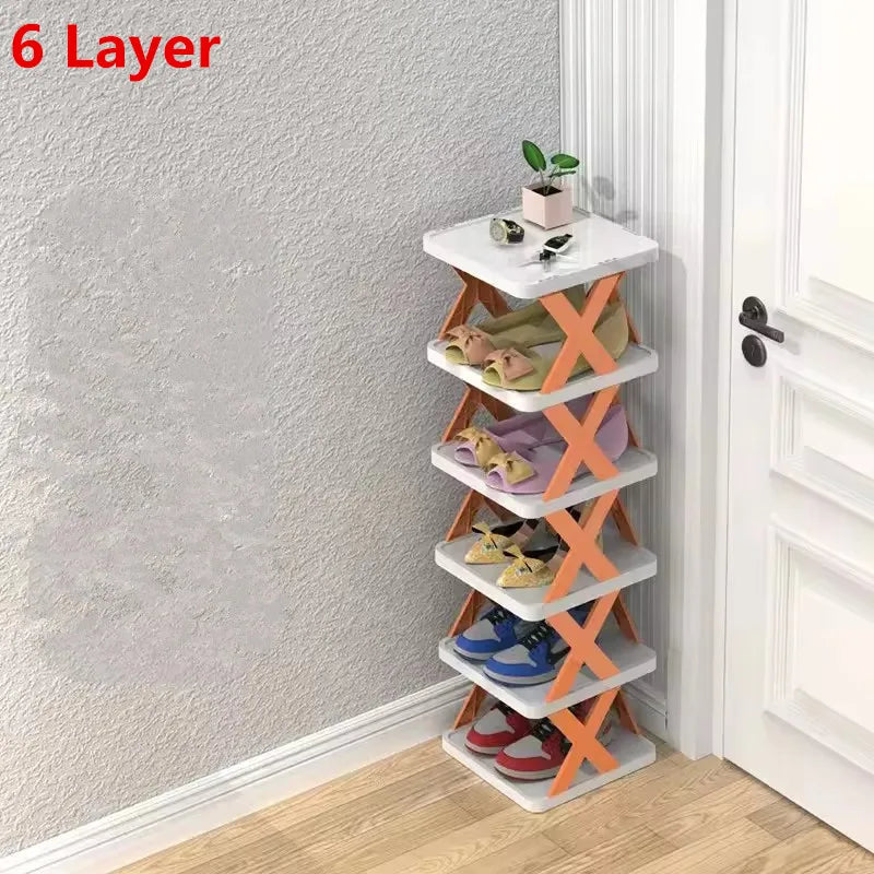 StackNest Pro™ 6-Tier Shoe Rack – Space-Saving Shoe Storage Organizer