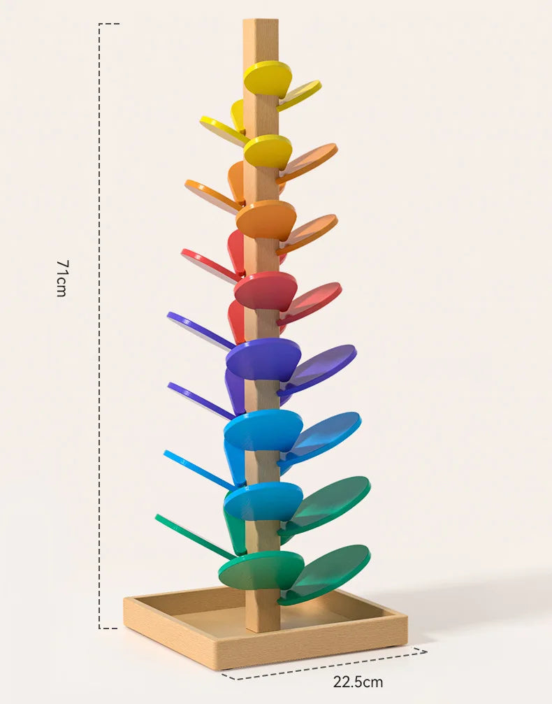 Melody Tree™ | Montessori Wooden Musical Marble Run for Kids 3+ | Educational & Screen-Free Learning Toy