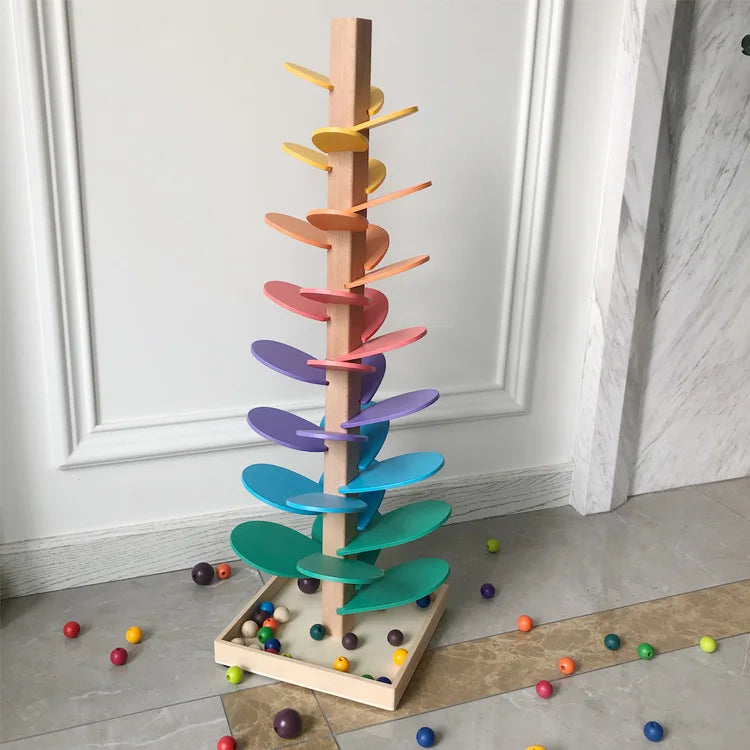Melody Tree™ | Montessori Wooden Musical Marble Run for Kids 3+ | Educational & Screen-Free Learning Toy