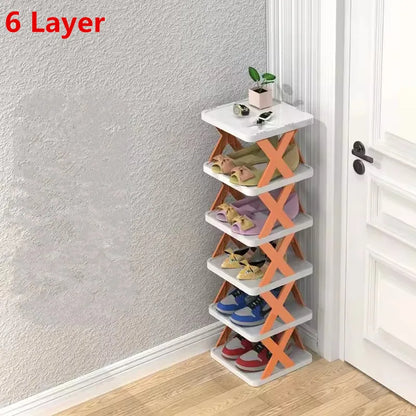 StackNest Pro™ 6-Tier Shoe Rack – Space-Saving Shoe Storage Organizer
