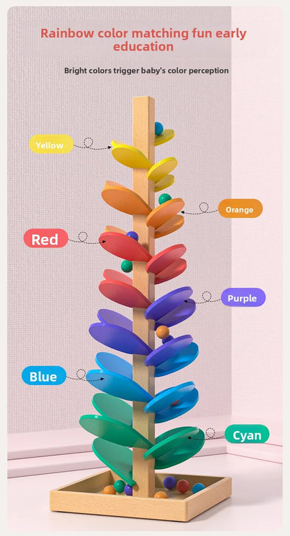 Melody Tree™ | Montessori Wooden Musical Marble Run for Kids 3+ | Educational & Screen-Free Learning Toy