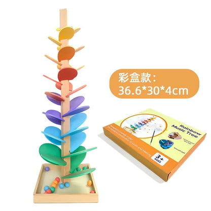 Melody Tree™ | Montessori Wooden Musical Marble Run for Kids 3+ | Educational & Screen-Free Learning Toy
