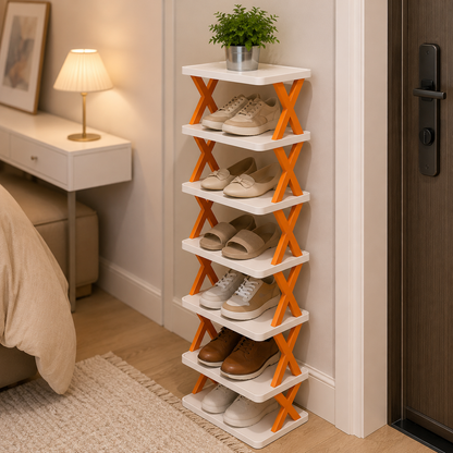 StackNest Pro™ 6-Tier Shoe Rack – Space-Saving Shoe Storage Organizer